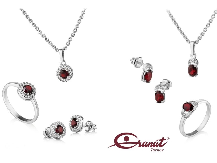 DIAMANT A ČESKÝ GRANÁT V BÍLÉM ZLATĚ – limitovaná série