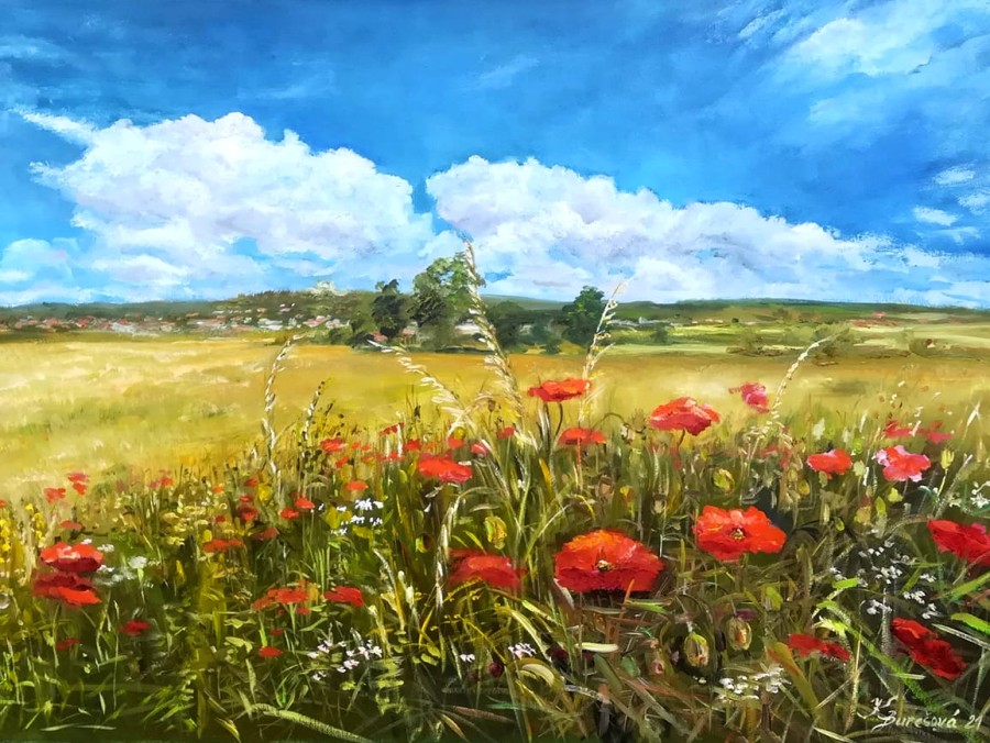 Výstava obrazů Květy Burešové a Zuzany Muzikant Jeřábkové