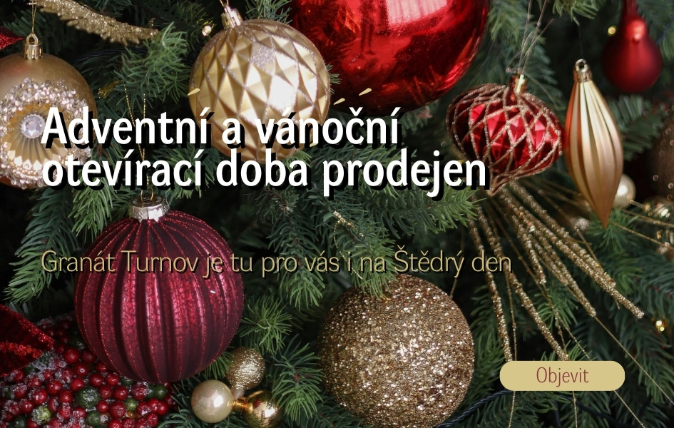 Granat_Turnov_Vanoce_2025- oteviraci_prodejny