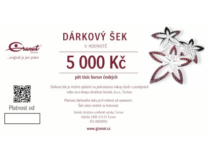Gift voucher 5000 CZK