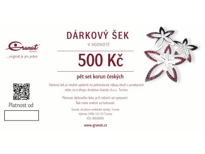 Gift voucher 500 CZK