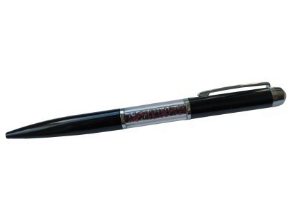 Gift pen, black with czech garnet                                                                   