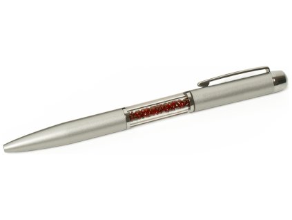 Gift pen, silver with czech garnet                                                                  