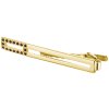 Silver tie clip with czech garnet, gold plated                                                      