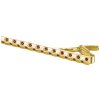 Silver tie clip with czech garnet, gold plated                                                      